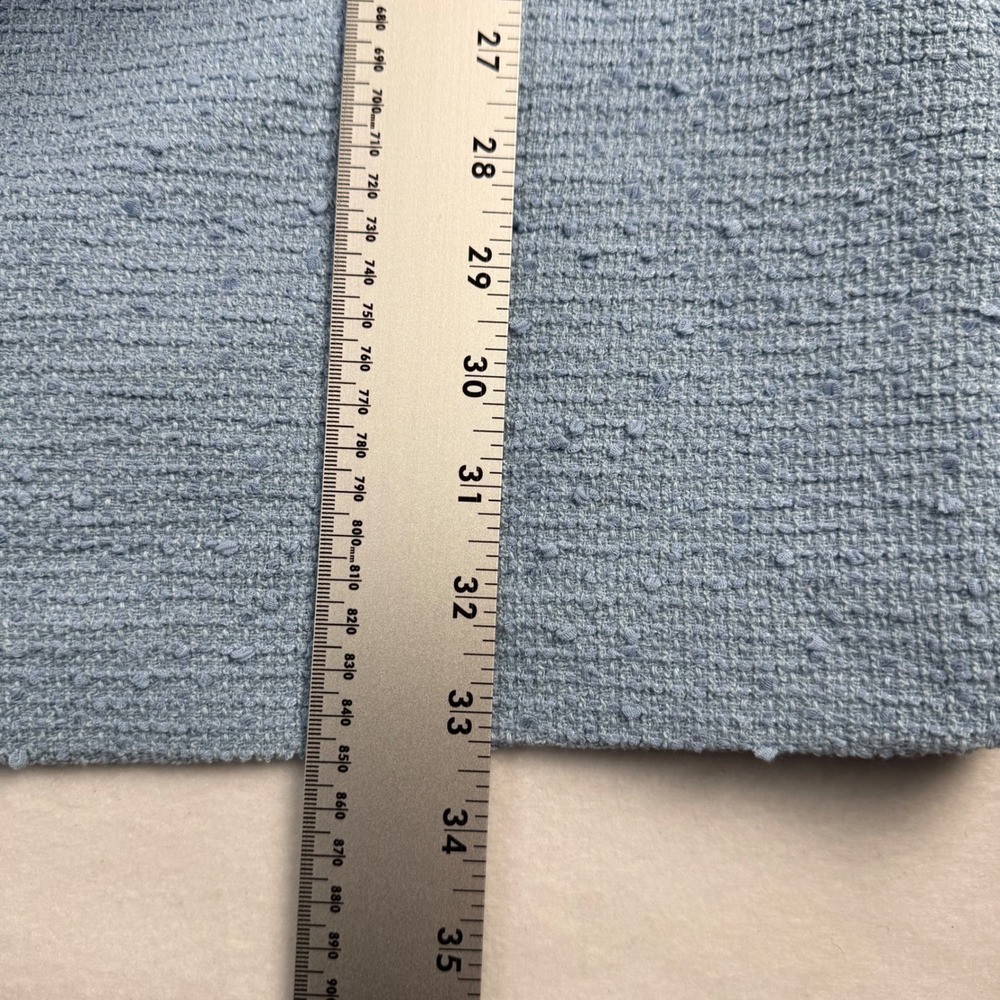 Tuckernuck Light Blue Tweed Braided Neckline Shift Dress Gold Buttons XS - Picture 6 of 6